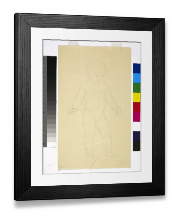 Framed Print : Drawing of a Baby for The Rehearsal Framed Print : Drawing of a Baby for The Rehearsal