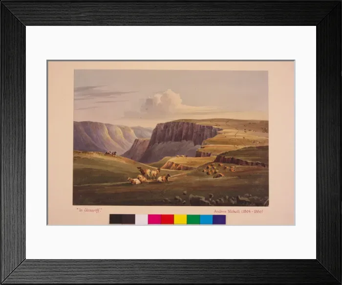 Framed Print : Glenariff from the Mountain Top above Ballinlig Framed Print : Glenariff from the Mountain Top above Ballinlig