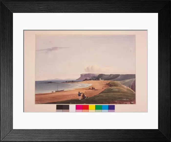 Framed Print : Saltpans, Fairhead Framed Print : Saltpans, Fairhead
