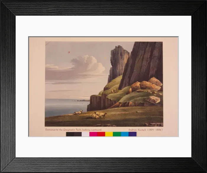 Framed Print : Entrance to the Greymans Path, looking Westward Framed Print : Entrance to the Greymans Path, looking Westward