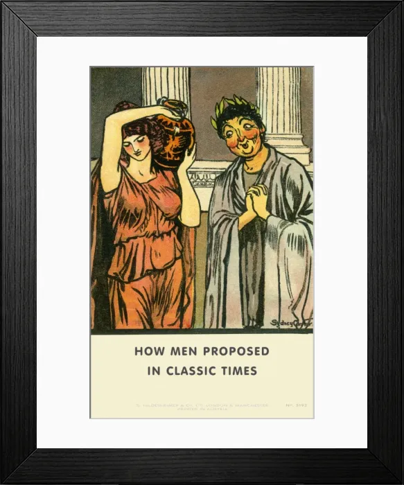 Framed Print : How men propose Framed Print : How men propose
