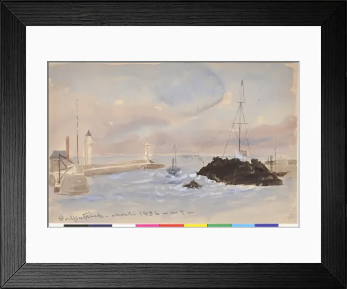 Framed Print : Sunset or Sunrise Study from Fair Head Framed Print : Sunset or Sunrise Study from Fair Head