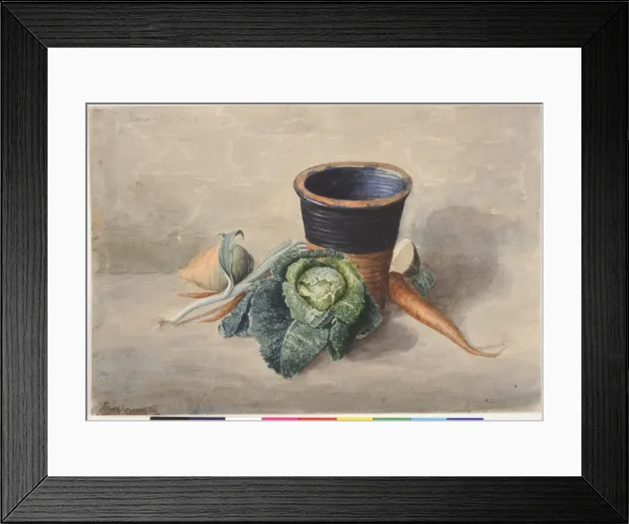 Framed Print : Still Life with Vegetables, Roxburgh Terrace, Edinburgh Framed Print : Still Life with Vegetables, Roxburgh Terrace, Edinburgh