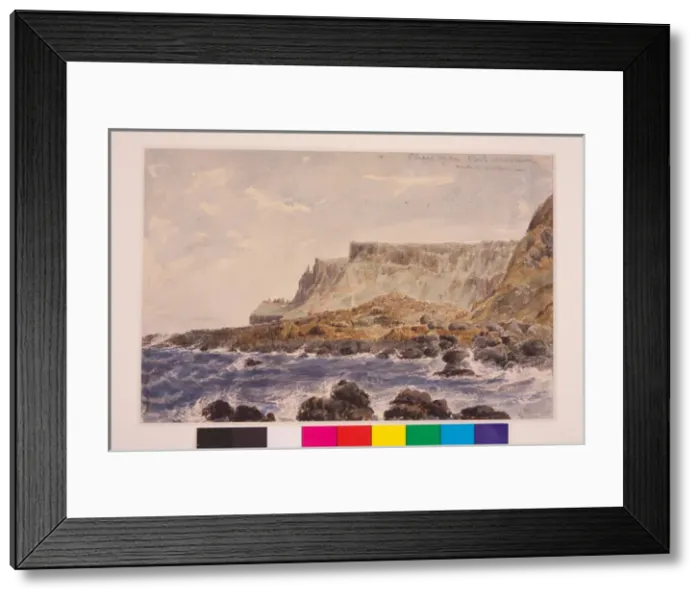 Framed Print : Giants Causeway; verso, Port Moon Framed Print : Giants Causeway; verso, Port Moon