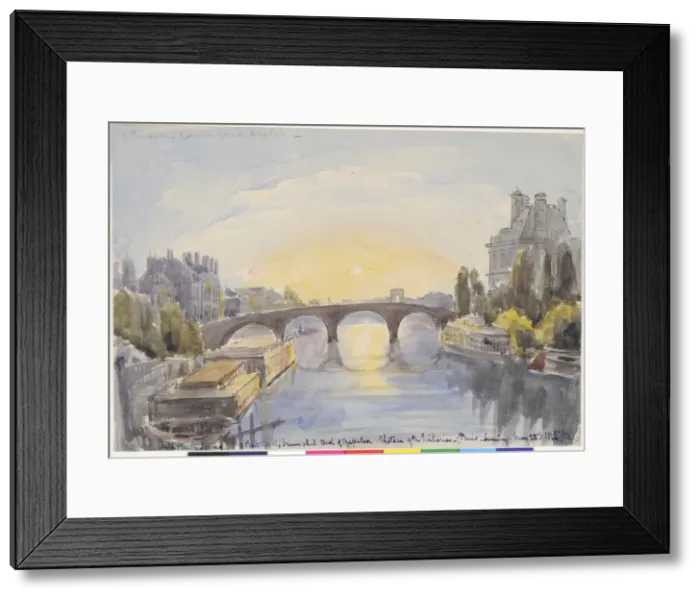 Framed Print : Baths on the Seine, Port Royal, Triumphal Arch of Napoleon Framed Print : Baths on the Seine, Port Royal, Triumphal Arch of Napoleon