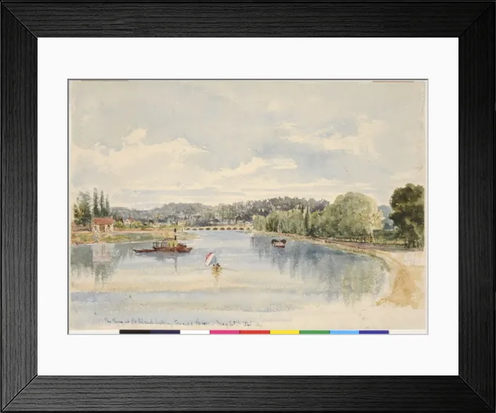 Framed Print : The Seine at St. Cloud Looking Towards Sevres Framed Print : The Seine at St. Cloud Looking Towards Sevres