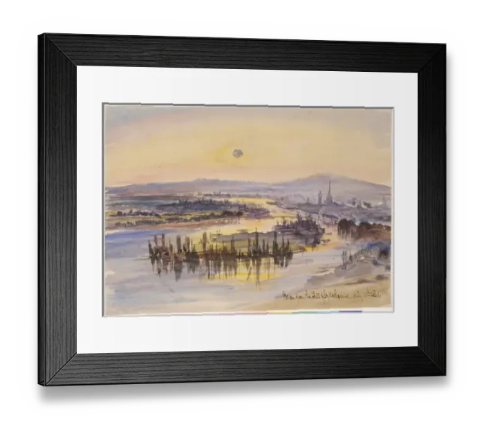 Framed Print : Rouen from the Hill of St. Catherine Framed Print : Rouen from the Hill of St. Catherine