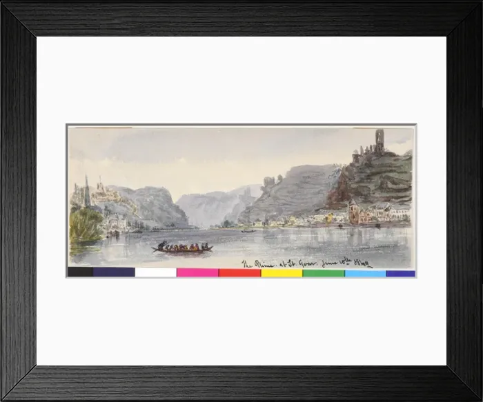 Framed Print : The Rhine at St. Goar Framed Print : The Rhine at St. Goar