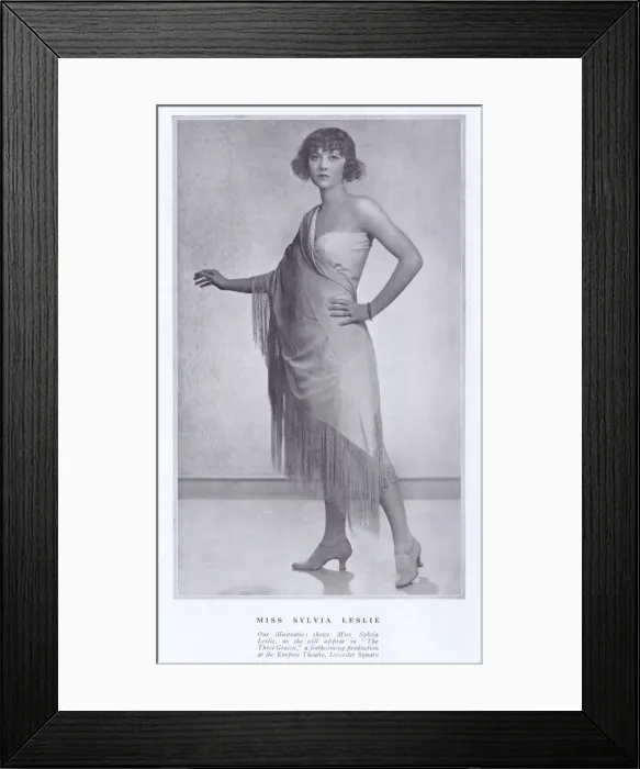 Framed Print : Sylvia Leslie as she appears in the the musical The Three Gr Framed Print : Sylvia Leslie as she appears in the the musical The Three Gr