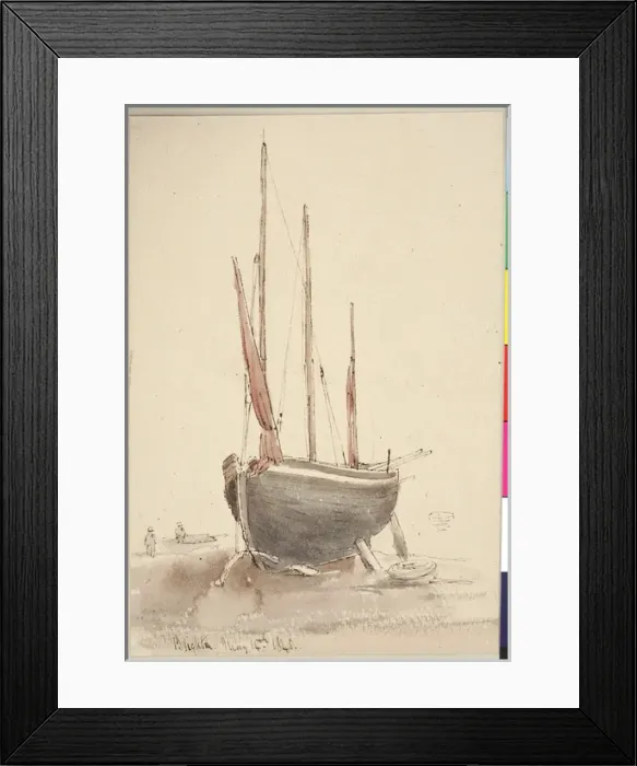 Framed Print : Brighton (1845). Moore, James 1819 - 1883. Date: 1845 Framed Print : Brighton (1845). Moore, James 1819 - 1883. Date: 1845