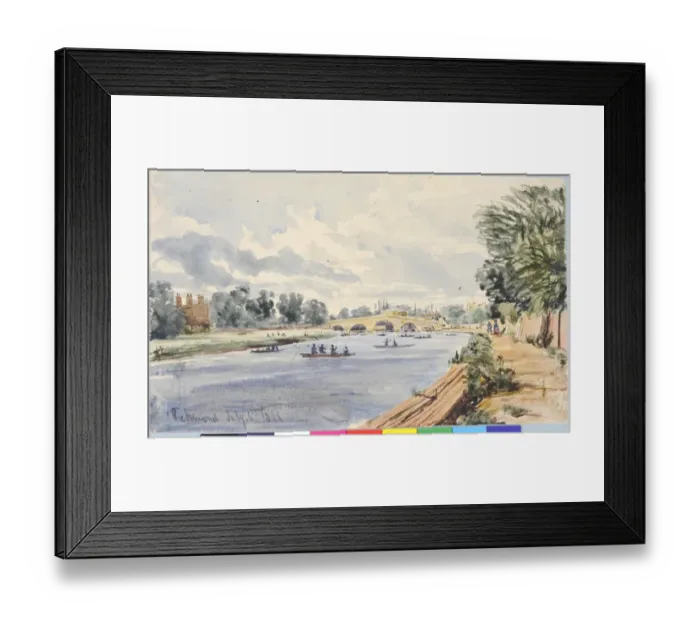 Framed Print : Richmond (1846). Moore, James 1819 - 1883. Date: 1846 Framed Print : Richmond (1846). Moore, James 1819 - 1883. Date: 1846