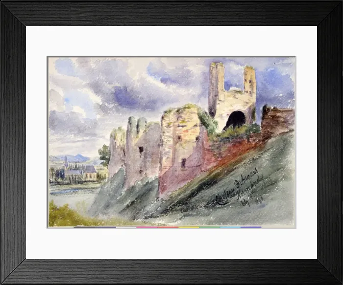 Framed Print : Chateau dArques, Normandy Framed Print : Chateau dArques, Normandy