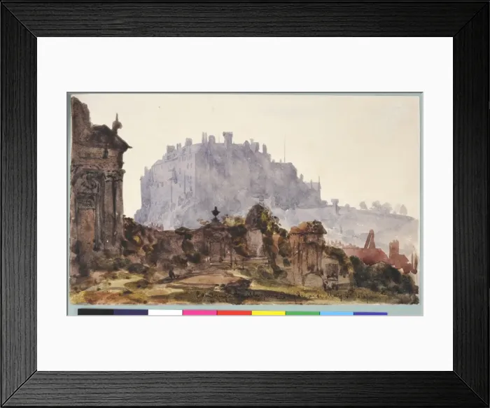 Framed Print : Edinburgh Castle from Greyfriars Framed Print : Edinburgh Castle from Greyfriars