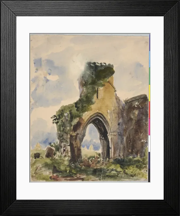 Framed Print : Devenish (1848). Moore, James 1819 - 1883. Date: 1848 Framed Print : Devenish (1848). Moore, James 1819 - 1883. Date: 1848