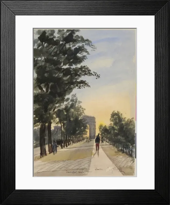 Framed Print : Triumphal Arch, Paris Champs-Elyse_aes Framed Print : Triumphal Arch, Paris Champs-Elyse_aes