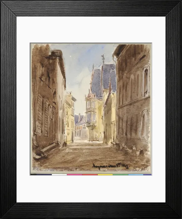 Framed Print : Mayence (1849). Moore, James 1819 - 1883. Date: 1849 Framed Print : Mayence (1849). Moore, James 1819 - 1883. Date: 1849