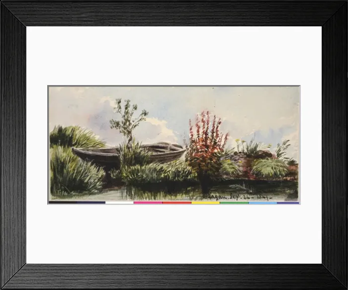 Framed Print : Lagan (1849). Moore, James 1819 - 1883. Date: 1849 Framed Print : Lagan (1849). Moore, James 1819 - 1883. Date: 1849