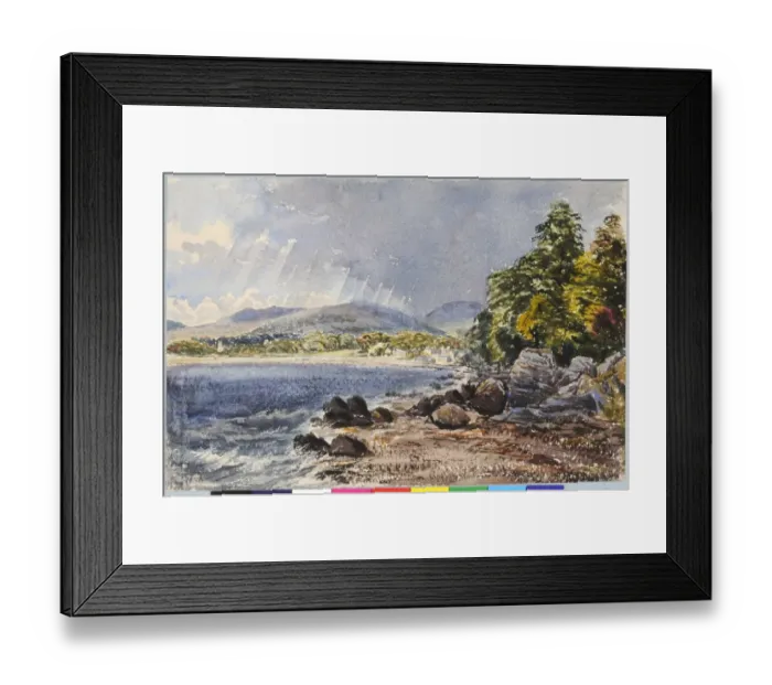Framed Print : Rostrevor (1849). Moore, James 1819 - 1883. Date: 1849 Framed Print : Rostrevor (1849). Moore, James 1819 - 1883. Date: 1849