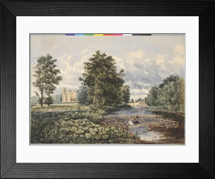 Framed Print : Glenarm Castle with Nurse Framed Print : Glenarm Castle with Nurse