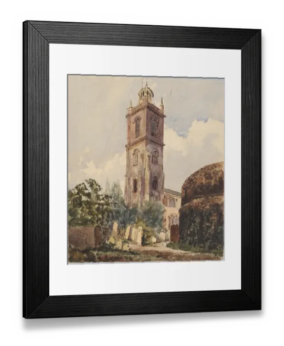 Framed Print : Cripplegate Church Part of the Remains of London Wall Framed Print : Cripplegate Church Part of the Remains of London Wall