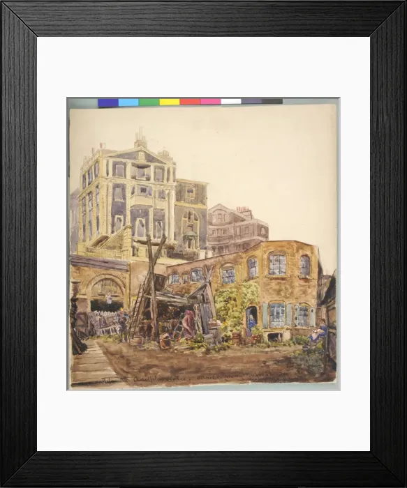 Framed Print : Below the Adelphi Hotel, Strand, London