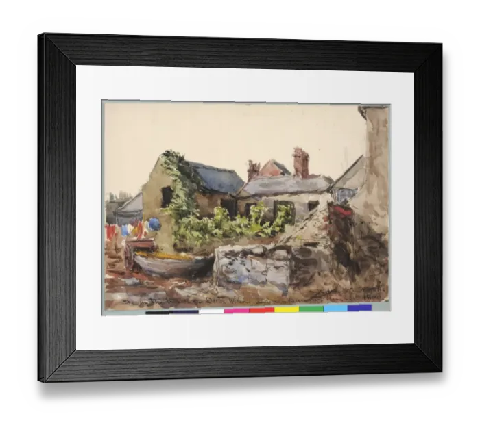 Framed Print : From the Back of Dr. Wilsons House, Bangor