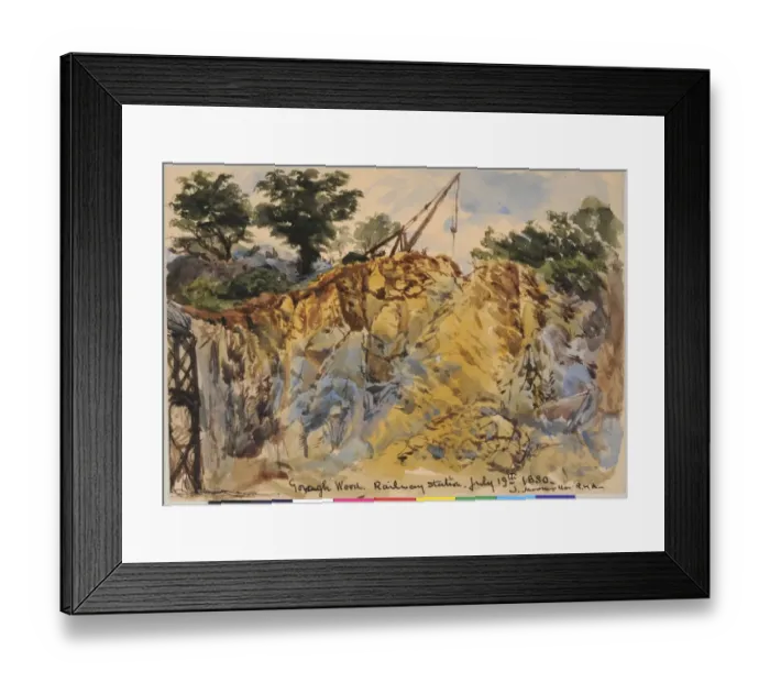 Framed Print : Goragh Wood, Railway Station Framed Print : Goragh Wood, Railway Station