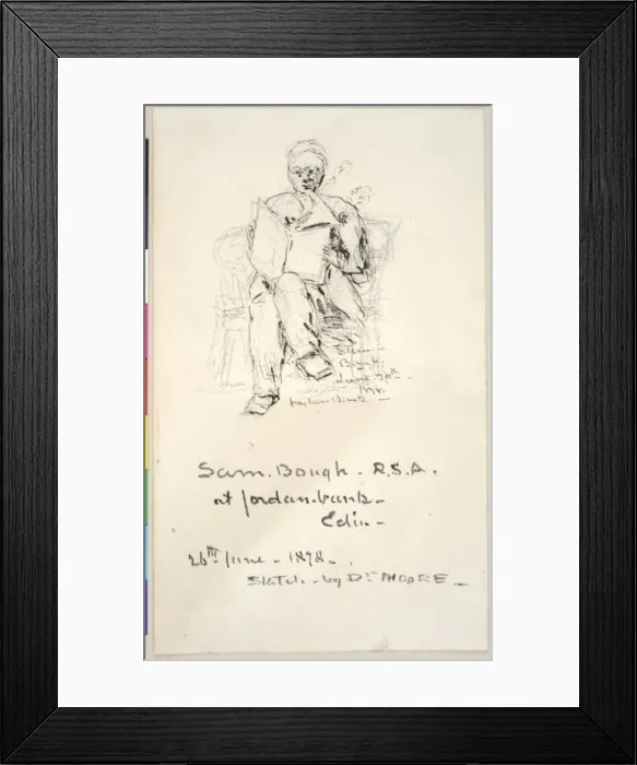 Framed Print : Sam Bough, R. S. A. at Jordanbank, Edinburgh Framed Print : Sam Bough, R. S. A. at Jordanbank, Edinburgh