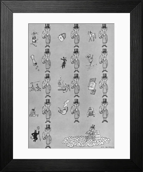 Framed Print : A Weak Link by Bateman Framed Print : A Weak Link by Bateman