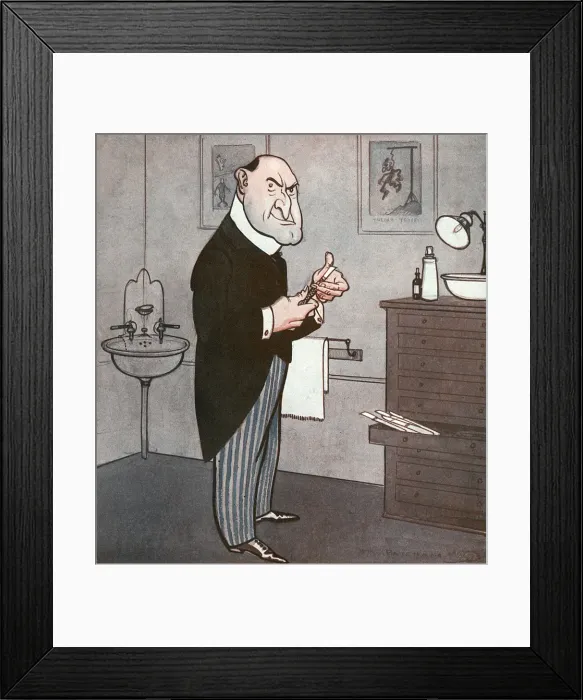 Framed Print : Harley Street Types No1 by H M Bateman Framed Print : Harley Street Types No1 by H M Bateman