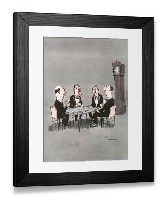 Framed Print : The Non-Drinking Host by H M Bateman Framed Print : The Non-Drinking Host by H M Bateman