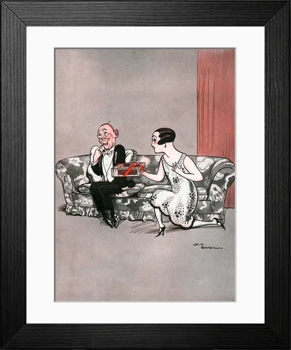 Framed Print : Say It With Cigars by H M Bateman Framed Print : Say It With Cigars by H M Bateman