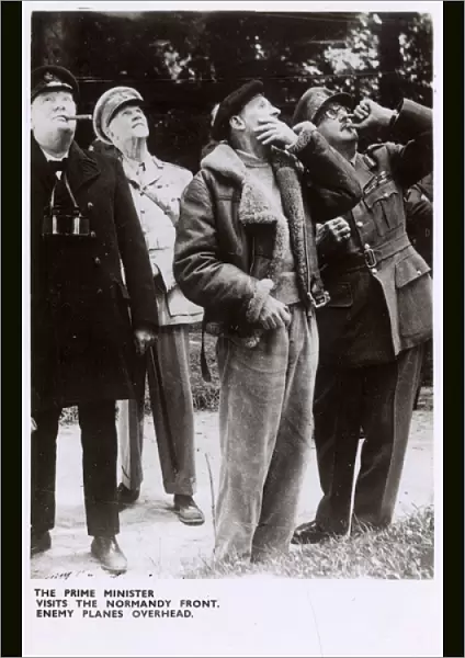 Prime Minister Churchill and Montgomery in Normandy