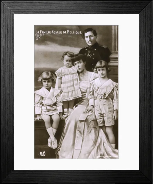 Framed Print : Albert I - King of Belgium and his Family Framed Print : Albert I - King of Belgium and his Family