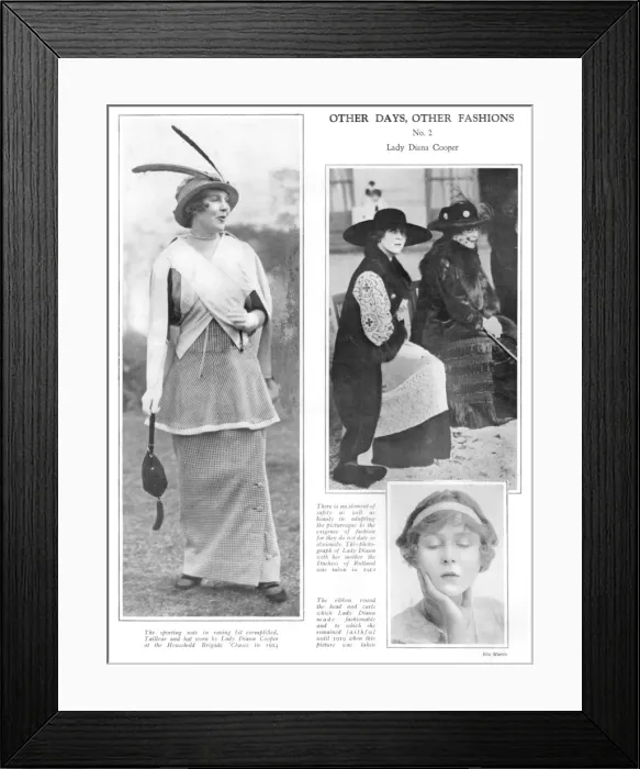 Framed Print : The fashions of Lady Diana Cooper, 1926 Framed Print : The fashions of Lady Diana Cooper, 1926