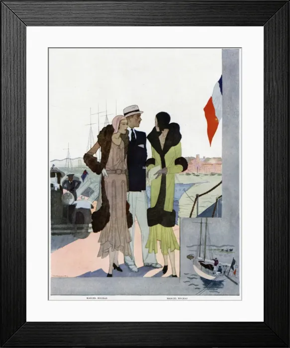 Framed Print : Advertisement for Marcel Rochas fashions Framed Print : Advertisement for Marcel Rochas fashions