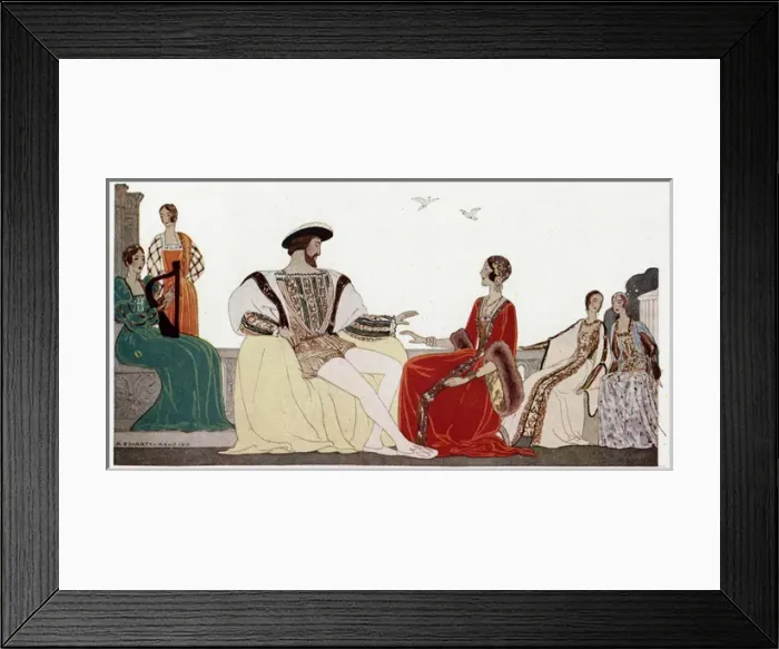 Framed Print : Callot costume designs in theatre production Framed Print : Callot costume designs in theatre production