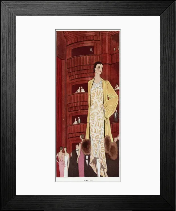 Framed Print : Advertisement for Callot fashions Framed Print : Advertisement for Callot fashions