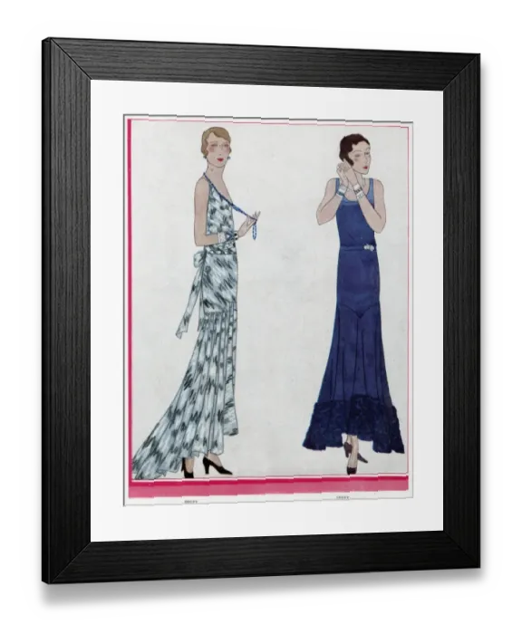 Framed Print : Advertisement for Goupy fashions
