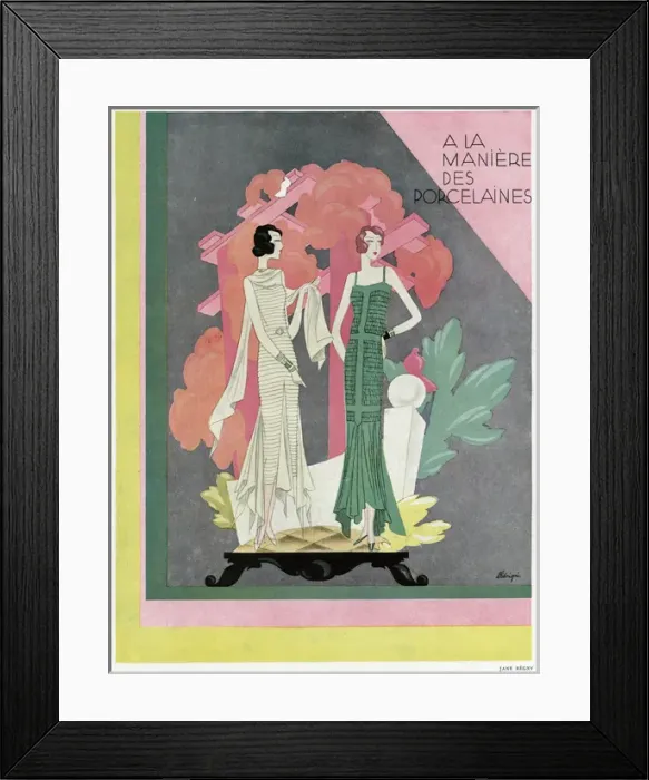 Framed Print : Advertisement for Jane Regny fashions Framed Print : Advertisement for Jane Regny fashions