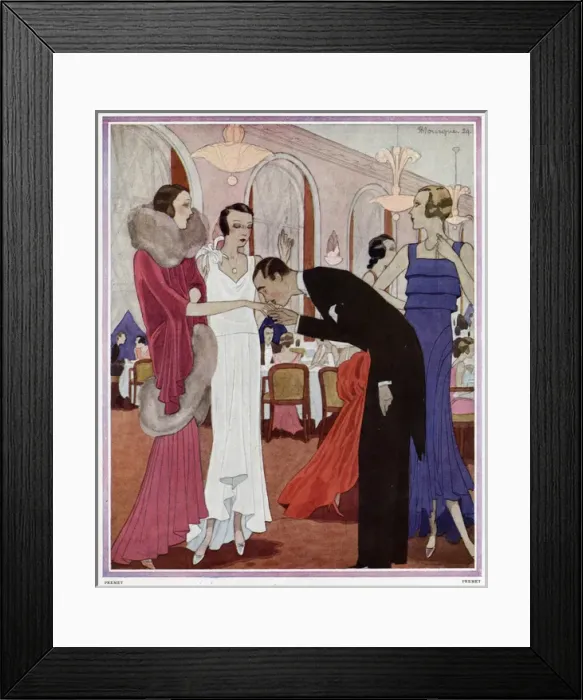 Framed Print : Advertisement for Premet fashions Framed Print : Advertisement for Premet fashions