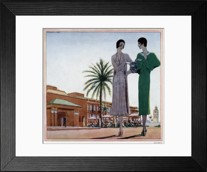 Framed Print : Advertisement for Mag Helly fashions Framed Print : Advertisement for Mag Helly fashions