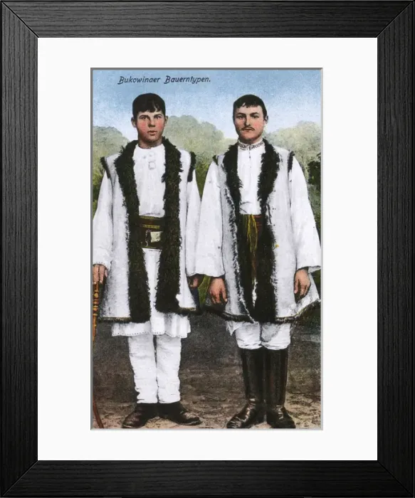 Framed Print : Two Gentlemen from Burkovina Framed Print : Two Gentlemen from Burkovina