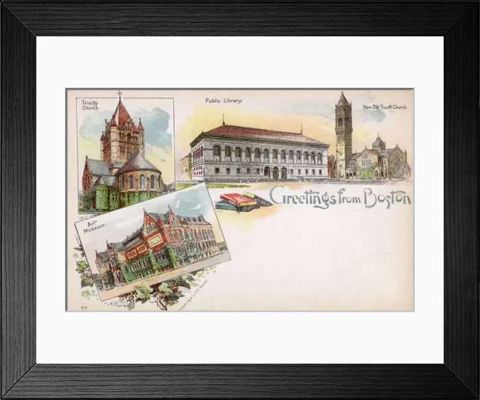 Framed Print : Boston, Massachusetts - USA - Trinity Church, Art Museum Framed Print : Boston, Massachusetts - USA - Trinity Church, Art Museum