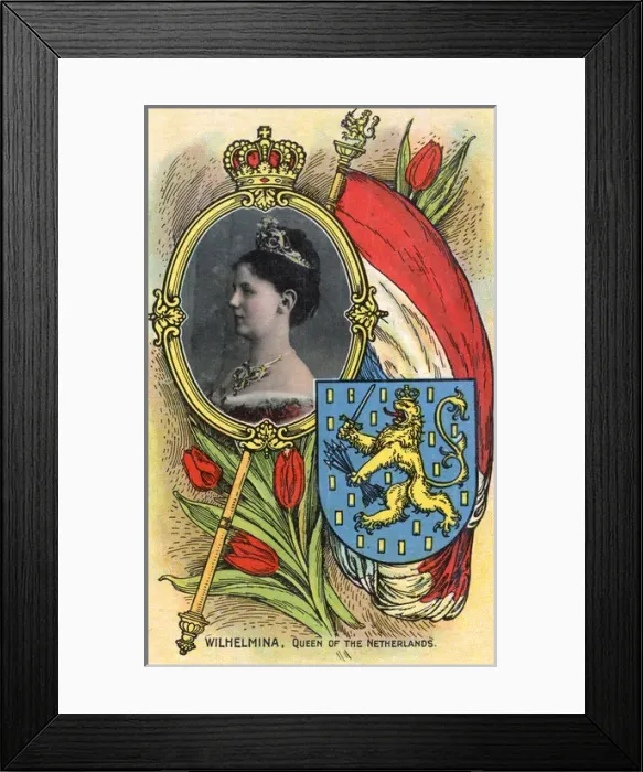 Framed Print : Wilhelmina - Queen of the Netherlands Framed Print : Wilhelmina - Queen of the Netherlands