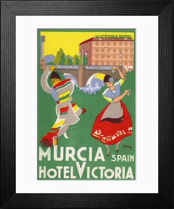Framed Print : Spain - Murcia - Hotel Victoria Framed Print : Spain - Murcia - Hotel Victoria