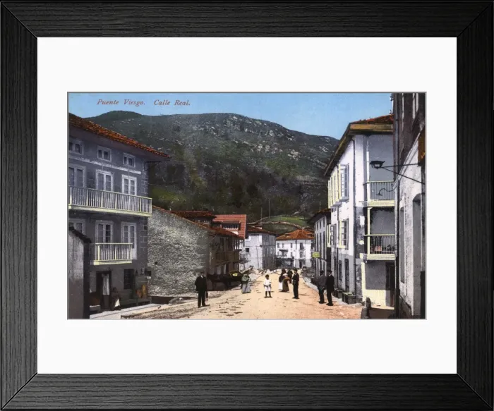 Framed Print : Calle Real - Cantabria, Northern Spain - Puente Viesgo Framed Print : Calle Real - Cantabria, Northern Spain - Puente Viesgo