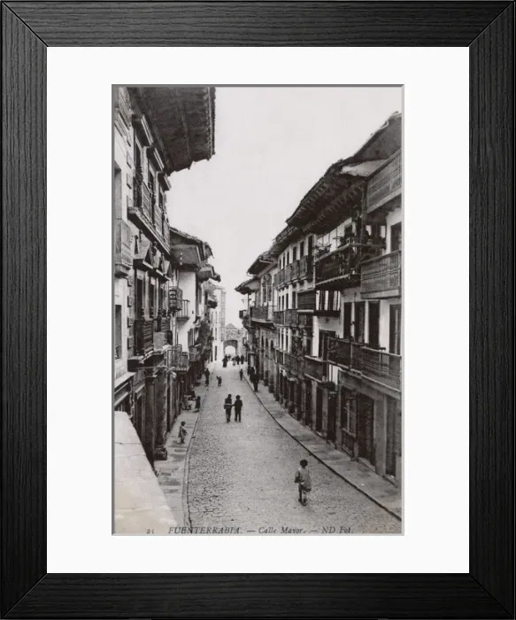 Framed Print : Fuenterrabia, Spain - The Main Street (Calle Mayor) Framed Print : Fuenterrabia, Spain - The Main Street (Calle Mayor)