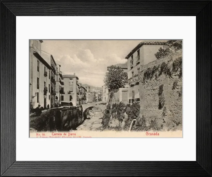 Framed Print : Granada, Spain - Carrera de Darro Framed Print : Granada, Spain - Carrera de Darro
