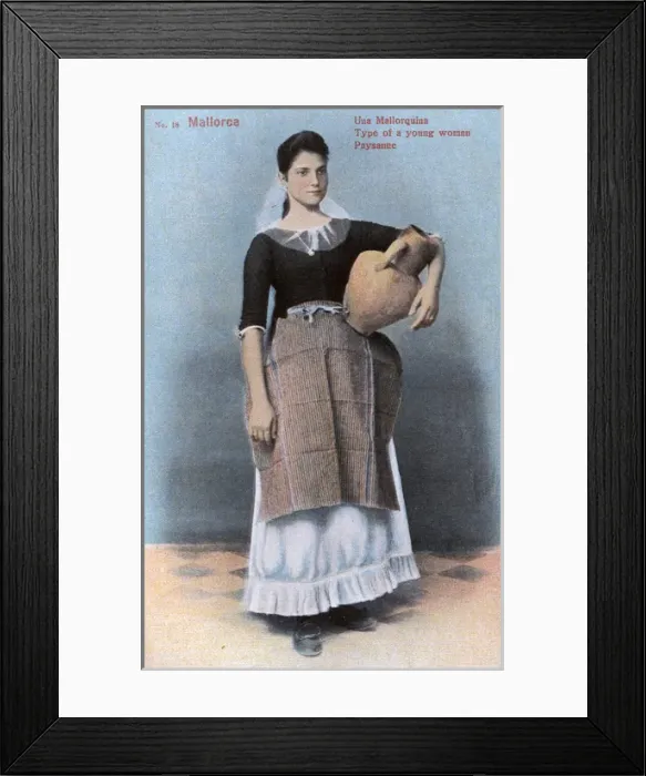 Framed Print : Young girl from Mallorca, Balearic Islands, Spain Framed Print : Young girl from Mallorca, Balearic Islands, Spain